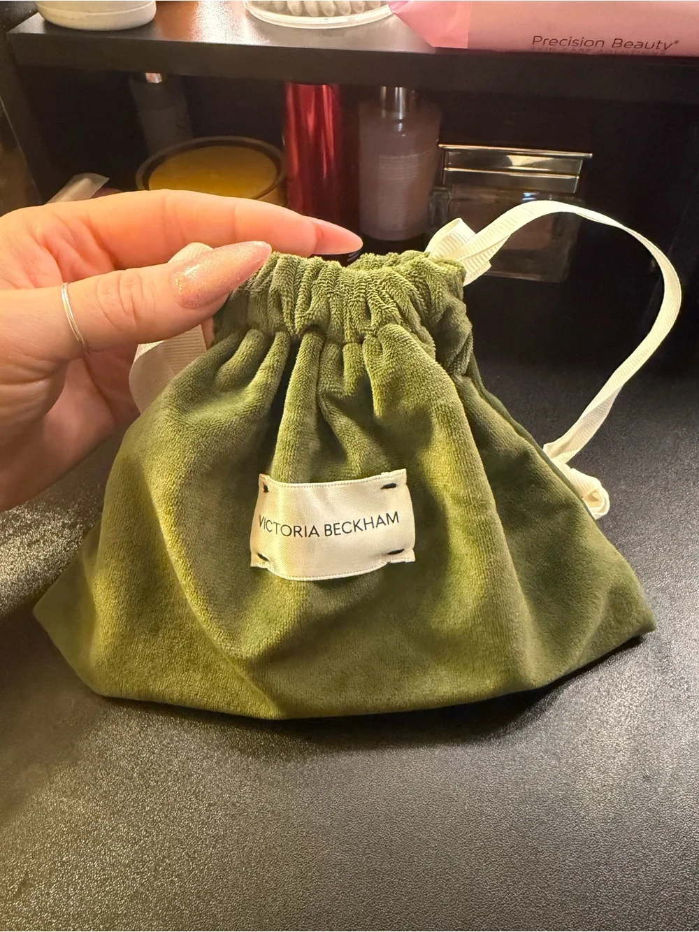 Victoria Beckham Water Blush & Velvet Pouch